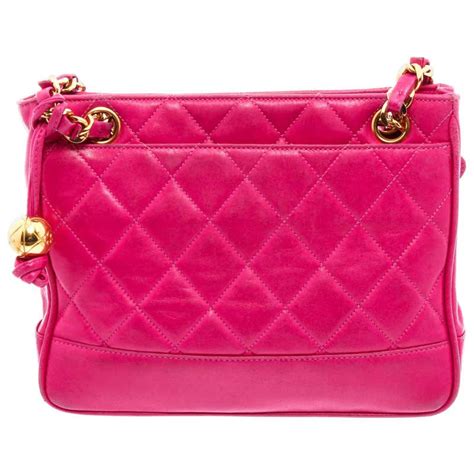 chanel hot pink bag|pink chanel bag vintage.